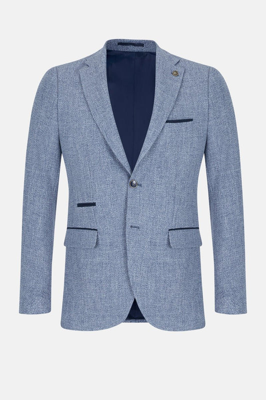JOSE | Sky Blue Blazer | Tailored Fit Men’s Suit Jacket - Paraffin Store