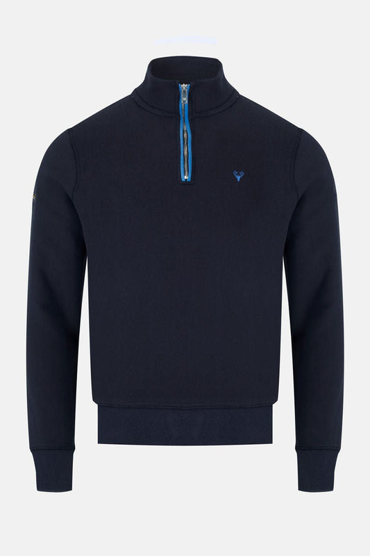 Men’s Nevada ¼ Zip Sweatshirt – Navy - Paraffin Store