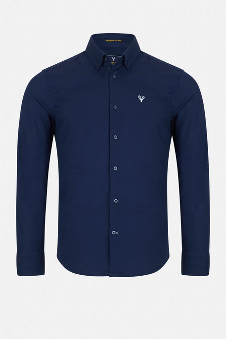 Men’s Vespa Oxford Shirt – Navy - Paraffin Store