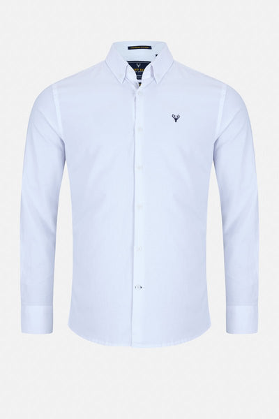 Men’s Vespa Oxford Shirt – White - Paraffin Store