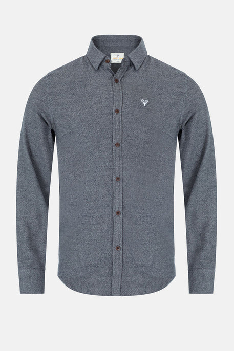 Men’s Zeki Brushed Shirt - Charcoal - Paraffin Store
