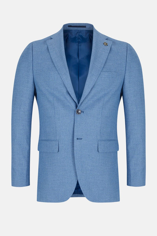SAM | Blue Blazer | Tailored Fit Men’s Suit Jacket - Paraffin Store