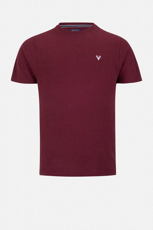 T-Shirt | Romeo Tee | Burgundy Marl - Paraffin Store