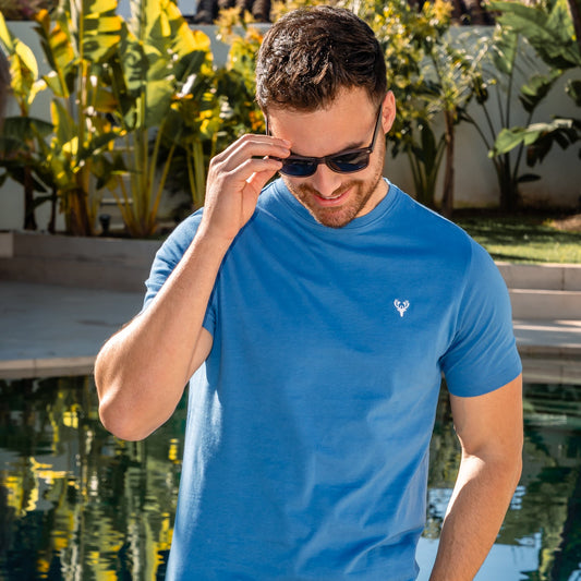 T-Shirt | Romeo Tee | Sky Blue - Paraffin Store