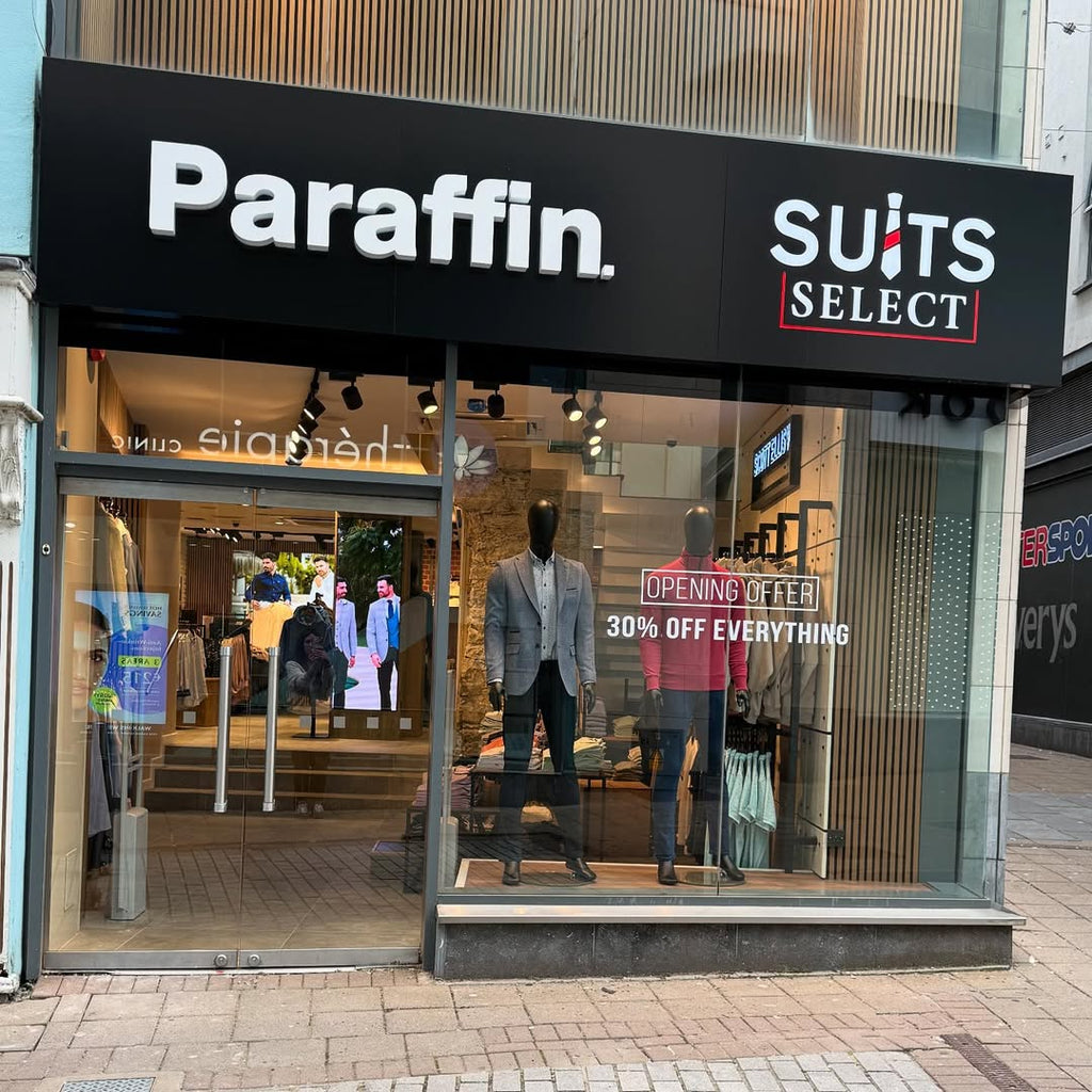 The Ultimate Destination for Men’s Style in Galway: Paraffin Store x Suits Select - Paraffin Store