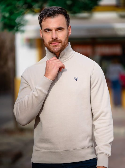 1/4 Zip | Chandler 1/4 Zip | Stone - Paraffin Store