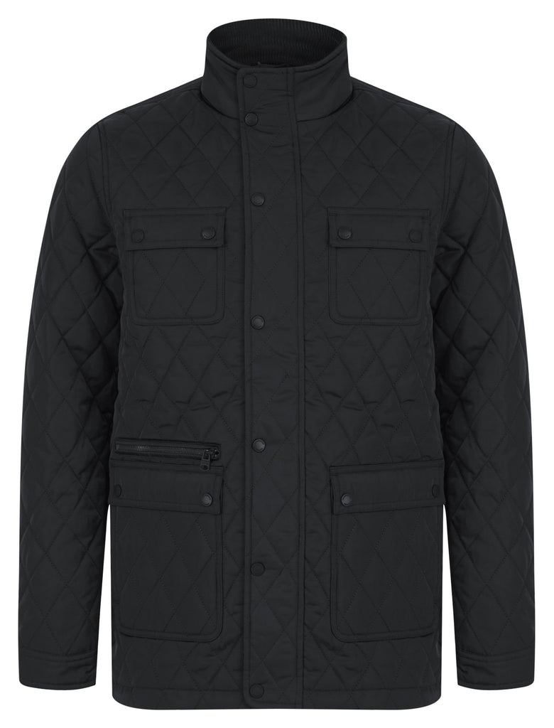 Benfield Quilted Jacket for Men – Black - Paraffin Store
