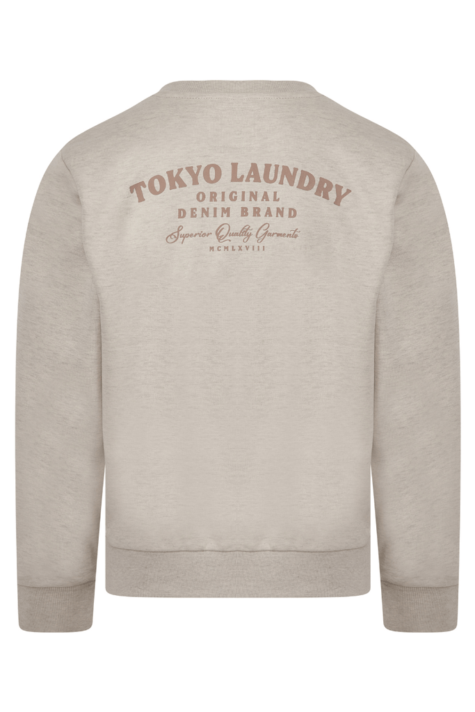 Broughton Men's Sweatshirt Jumper – Oatmeal | Tokyo Laundry - Paraffin Store