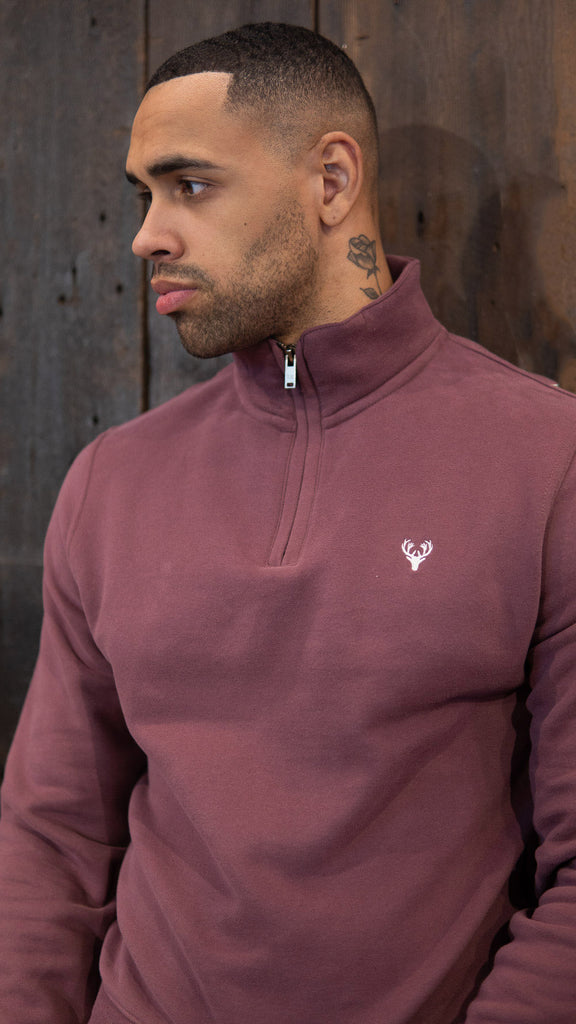 1/4 Zip | Chandler 1/4 Zip | Purple - Paraffin Store