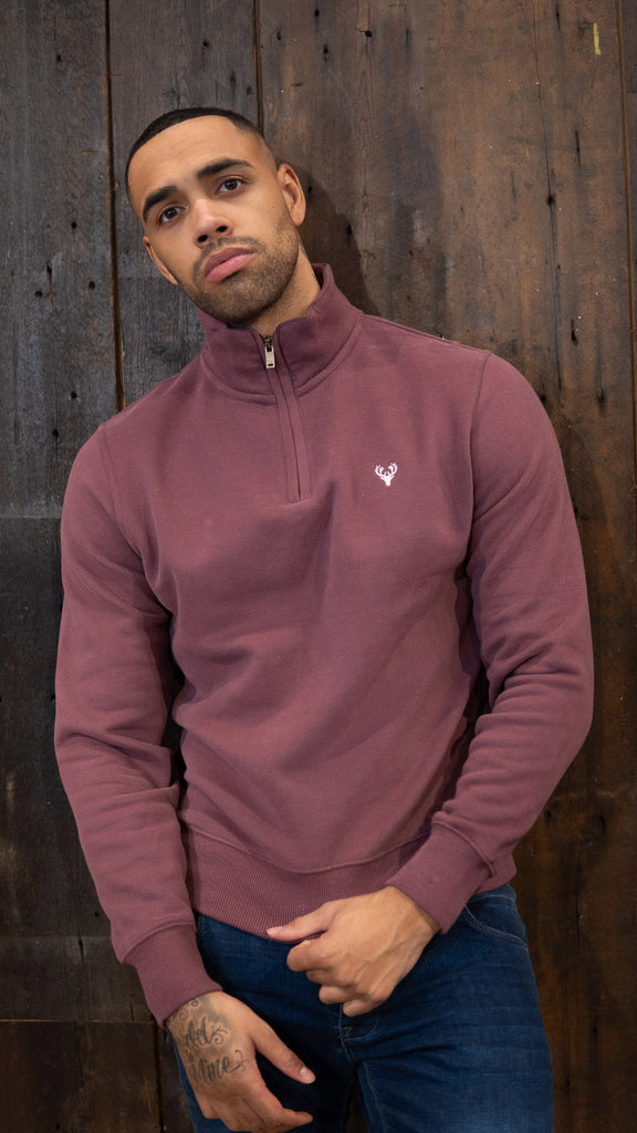 1/4 Zip | Chandler 1/4 Zip | Purple - Paraffin Store