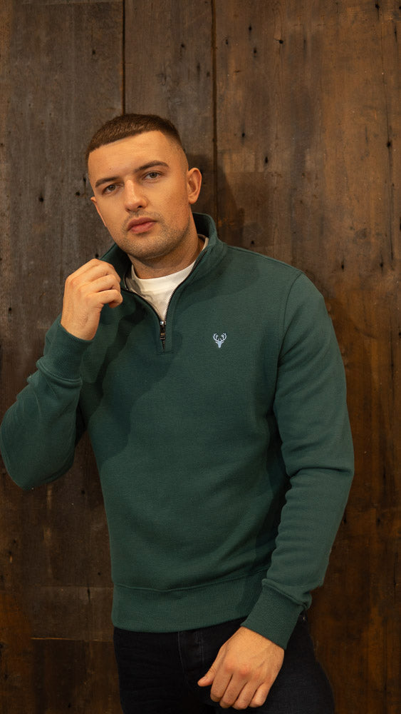 1/4 Zip | Chandler 1/4 Zip | Dark Sea - Paraffin Store