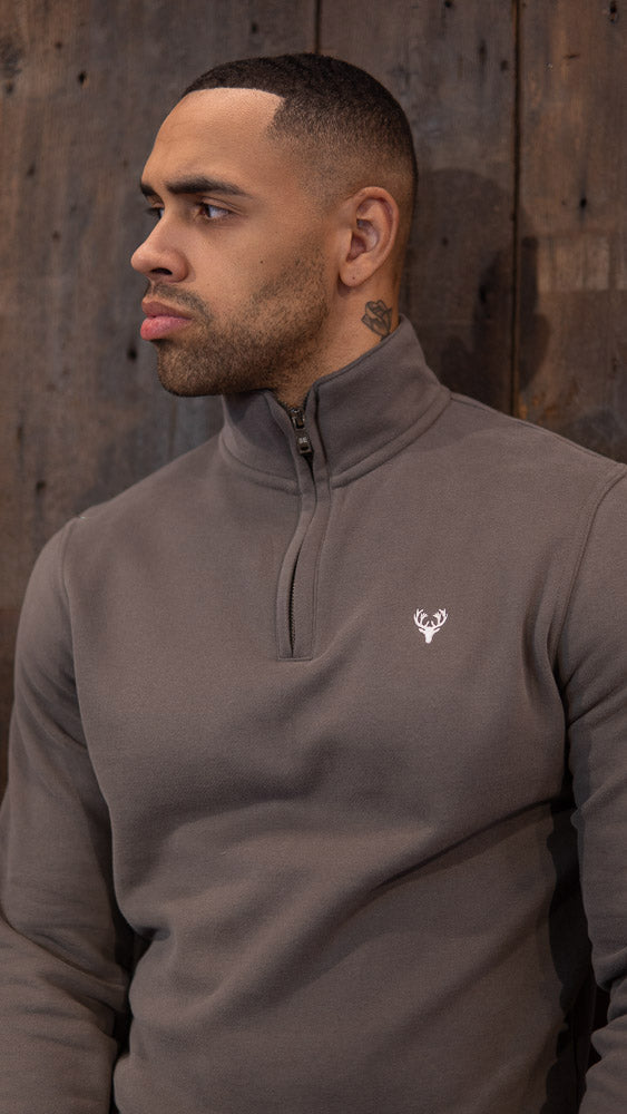 1/4 Zip | Chandler 1/4 Zip | Stone - Paraffin Store