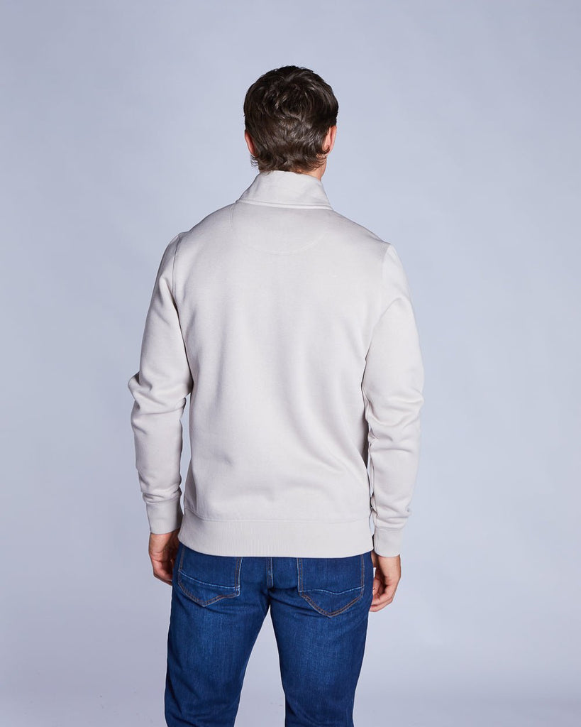 Diesel Dax Men's 1/4 Zip Sweatshirt – Silver - Paraffin Store