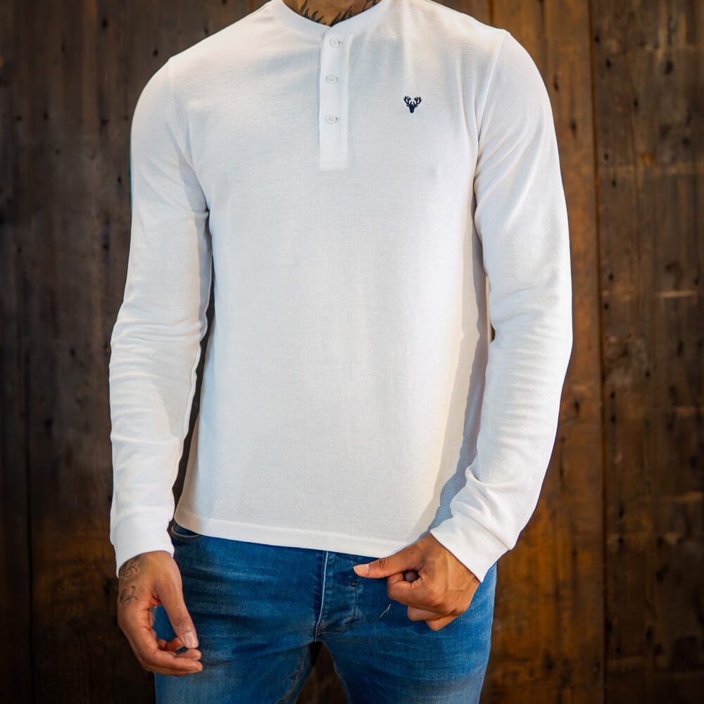 Henley | Tyler Henley | White - Paraffin Store