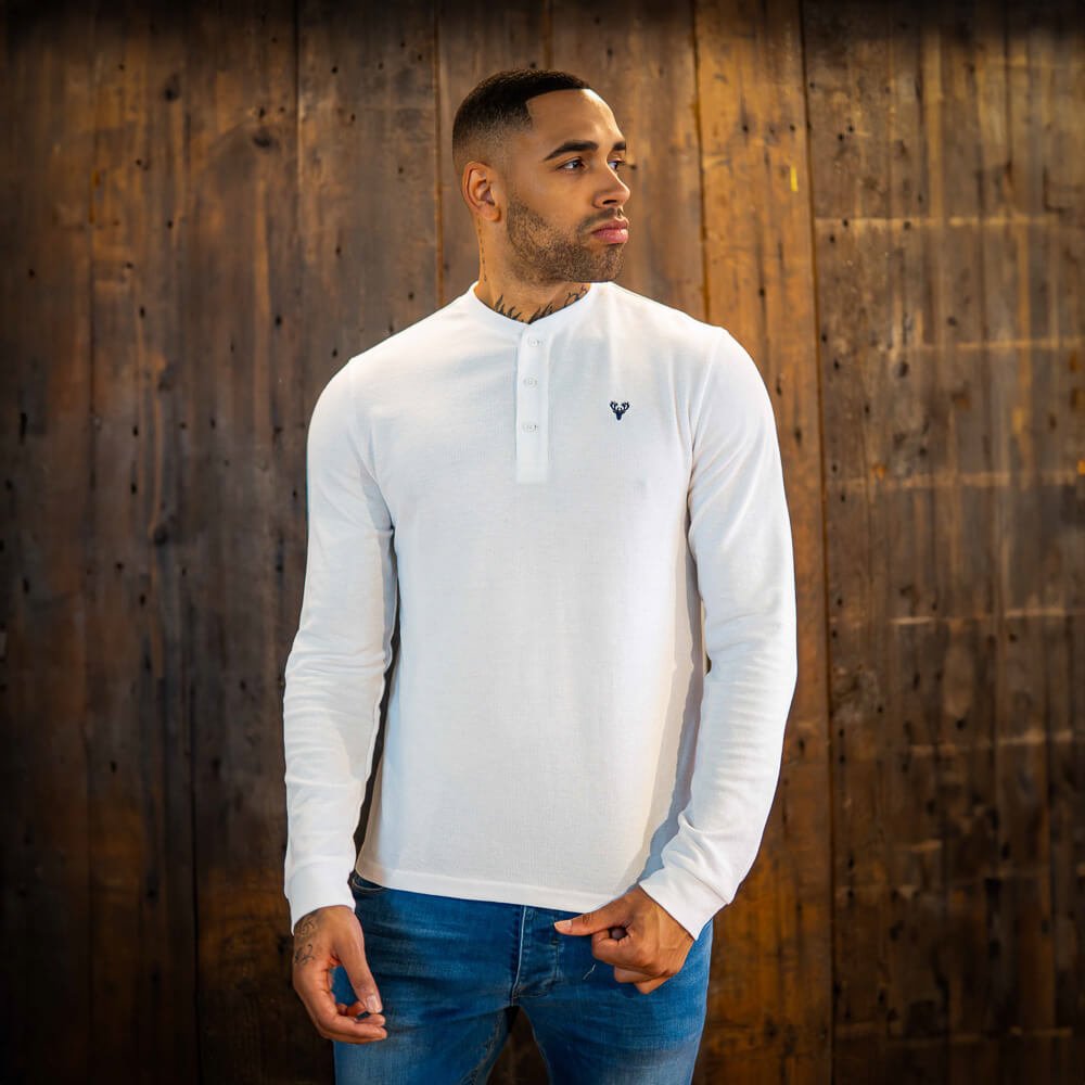 Henley | Tyler Henley | White - Paraffin Store