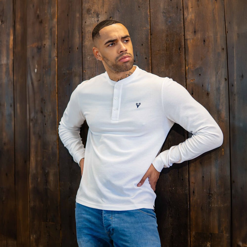 Henley | Tyler Henley | White - Paraffin Store