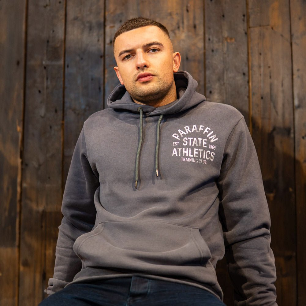 Hoodie | Varsity Hoodie | Grey - Paraffin Store