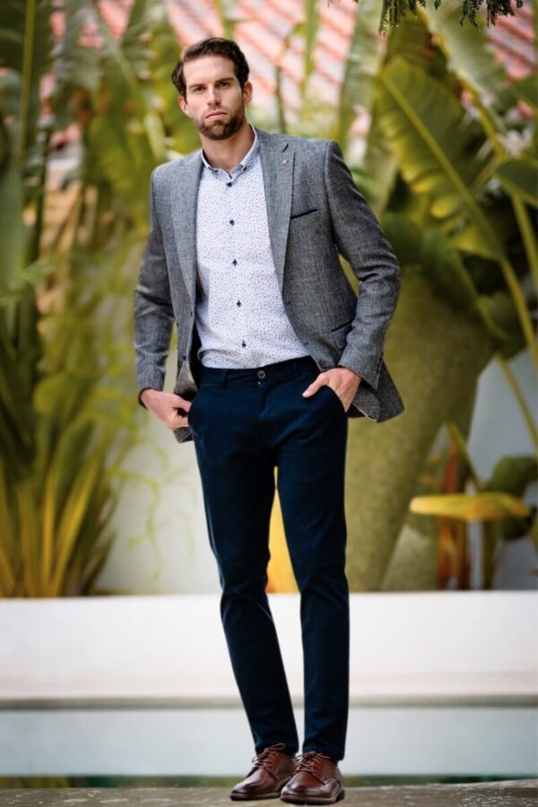 JOSE | Charcoal Blazer | Tailored Fit Men’s Suit Jacket - Paraffin Store