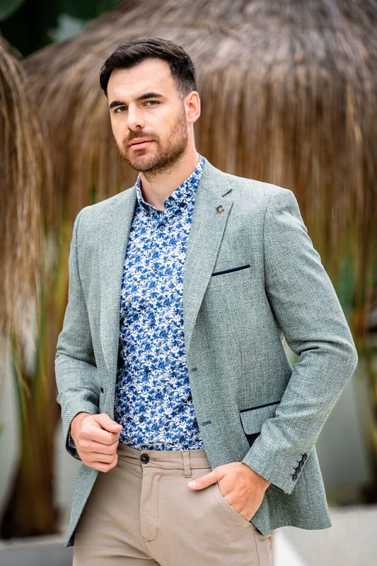 JOSE | Green Blazer | Tailored Fit Men’s Suit Jacket - Paraffin Store