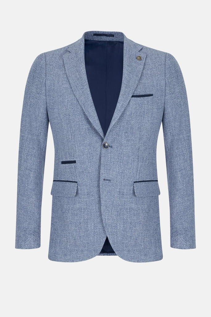 JOSE | Sky Blue Blazer | Tailored Fit Men’s Suit Jacket - Paraffin Store