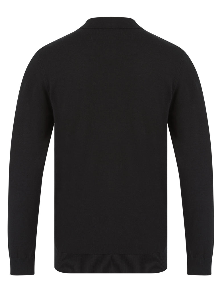 Kemper Long Sleeve Polo Shirt – Black | Kensington Eastside - Paraffin Store