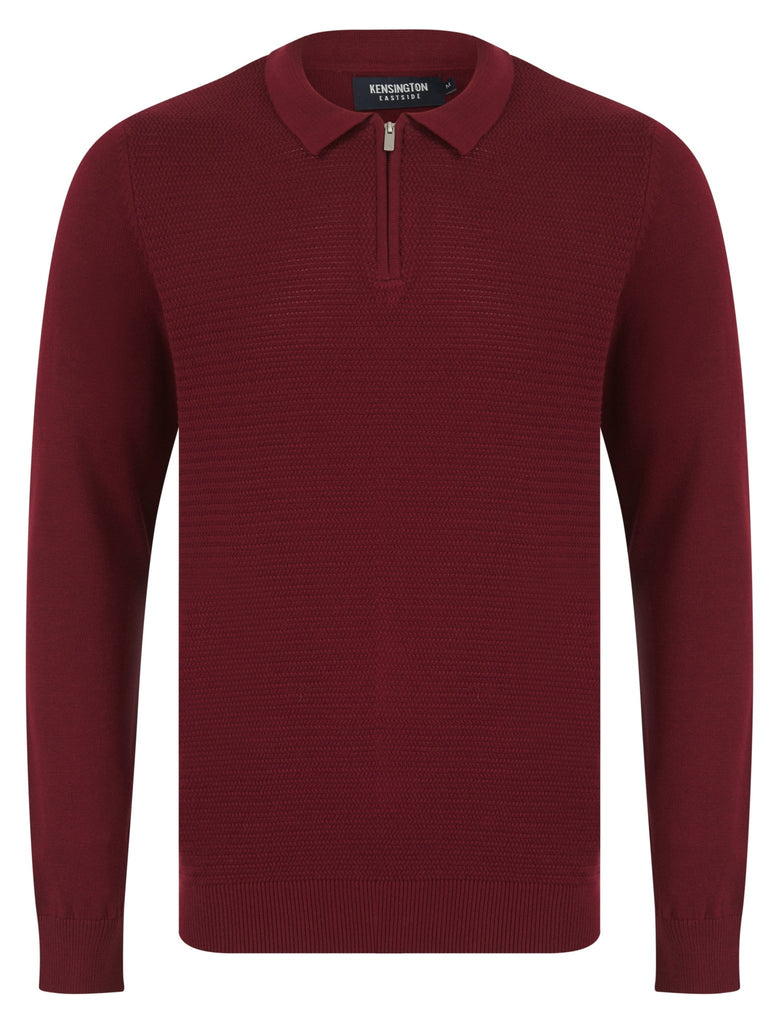 Kemper Long Sleeve Polo Shirt – Burgundy | Kensington Eastside - Paraffin Store