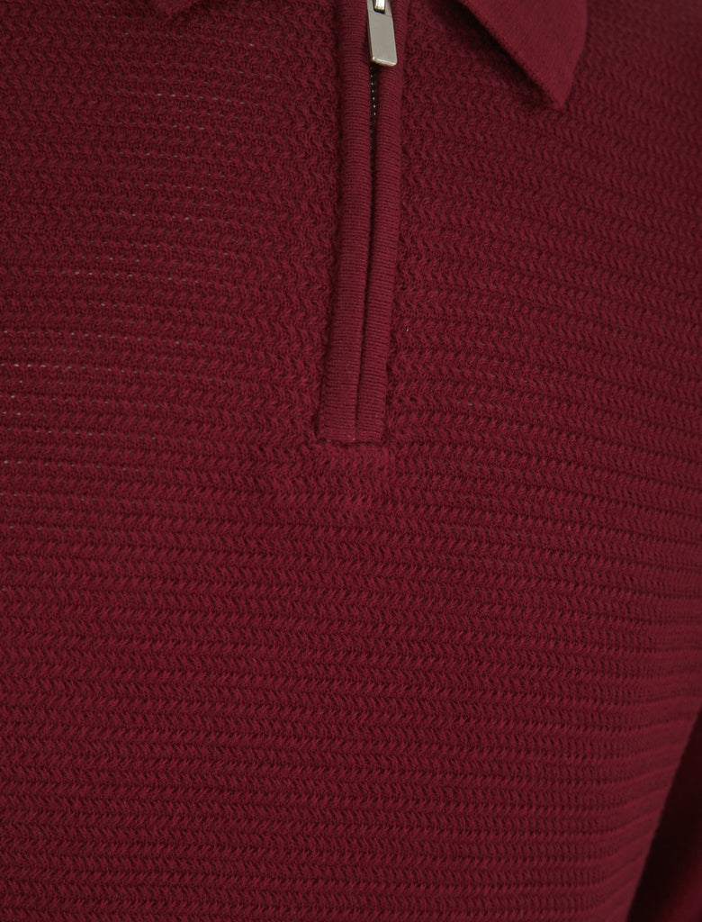 Kemper Long Sleeve Polo Shirt – Burgundy | Kensington Eastside - Paraffin Store
