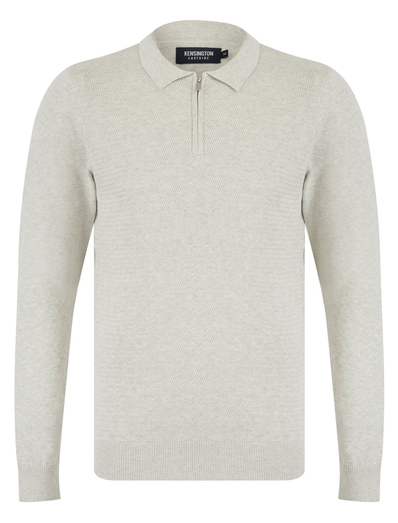 Kemper Long Sleeve Polo Shirt – Grey | Kensington Eastside - Paraffin Store