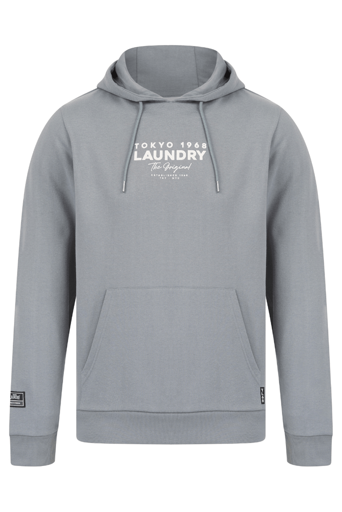 Kole Fleece Pullover Hoodie with Back Print – Grey | Tokyo Laundry - Paraffin Store