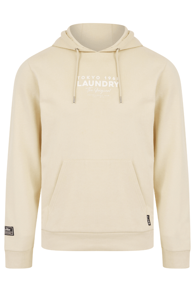 Kole Fleece Pullover Hoodie with Back Print – Stone | Tokyo Laundry - Paraffin Store