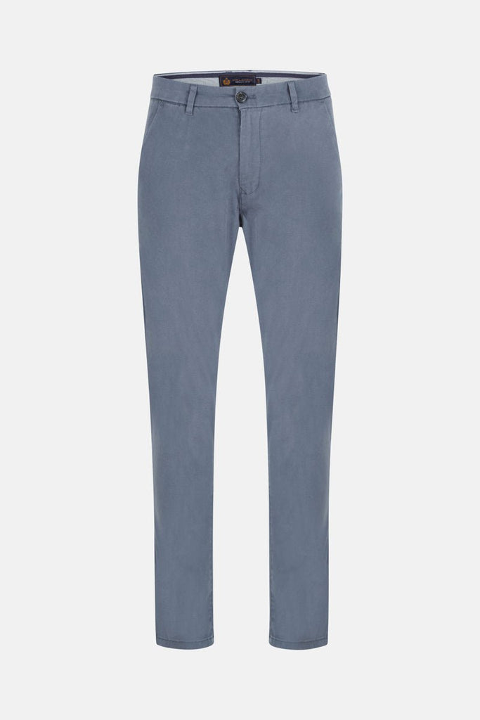 Mark Chinos Blue Grey | Slim Fit Men’s Chinos | Stretch - Paraffin Store