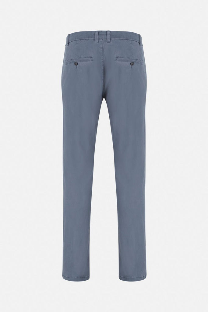 Mark Chinos Blue Grey | Slim Fit Men’s Chinos | Stretch - Paraffin Store