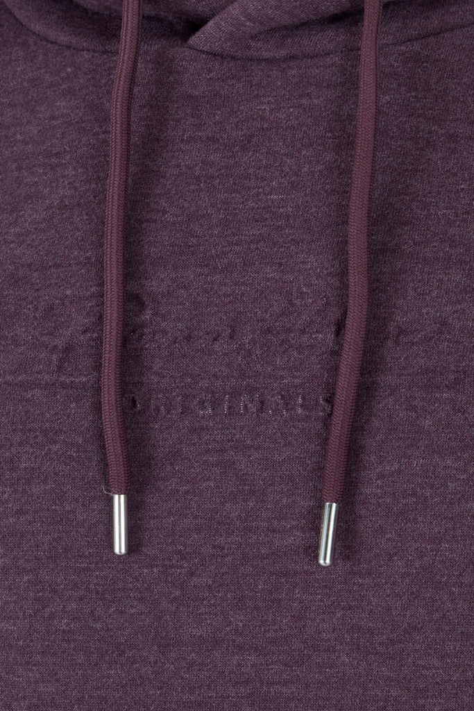 Men’s Core Signature Hoodie - Burgundy Marl - Paraffin Store