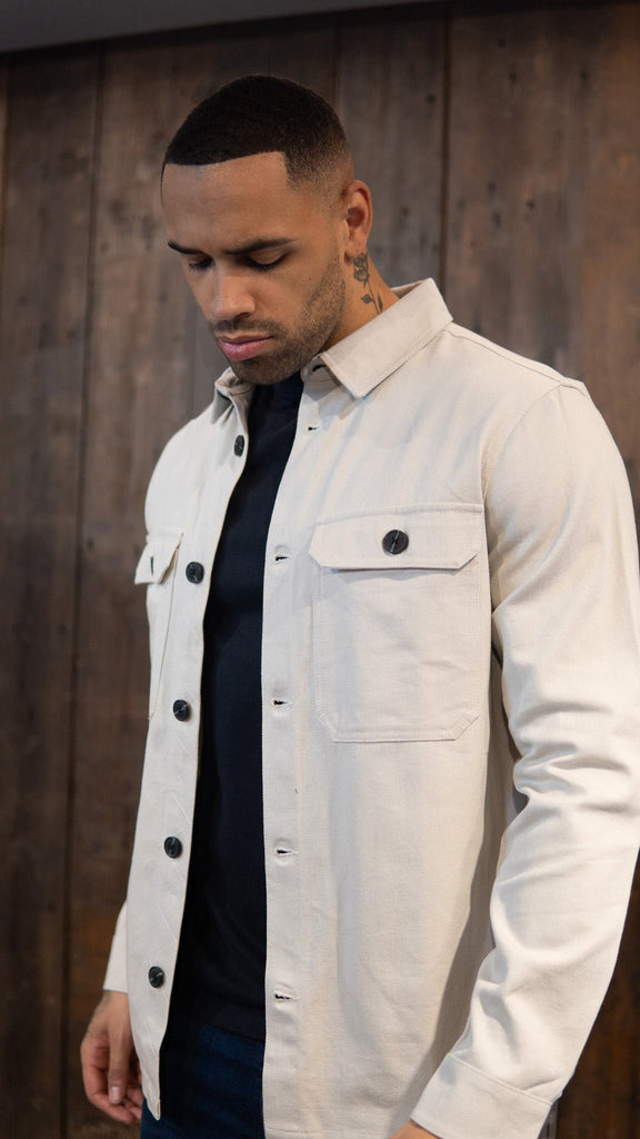 Mens OVERSHIRT | PENNY | OATMEAL - Paraffin Store