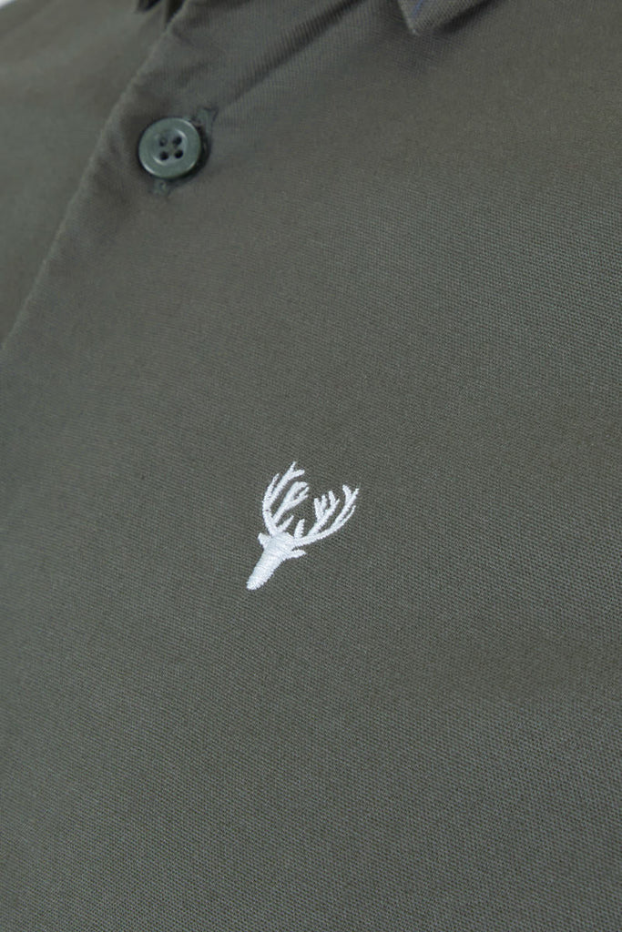 Men’s Vespa Oxford Shirt – Olive - Paraffin Store