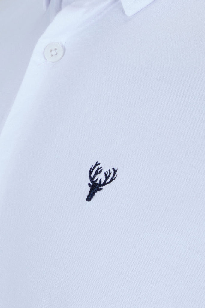 Men’s Vespa Oxford Shirt – White - Paraffin Store