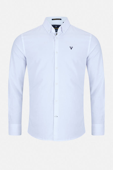 Men’s Vespa Oxford Shirt – White - Paraffin Store