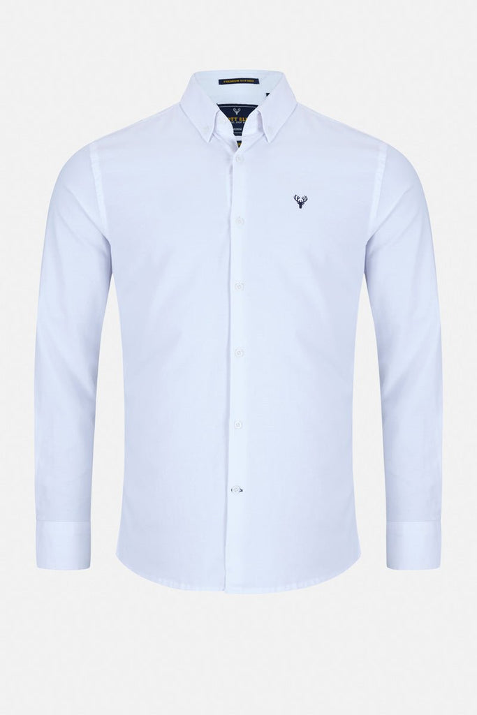 Men’s Vespa Oxford Shirt – White - Paraffin Store