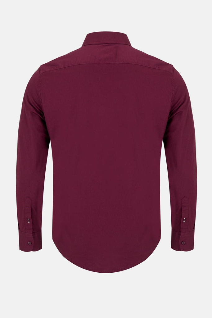 Men’s Vespa Oxford Shirt – Wine - Paraffin Store
