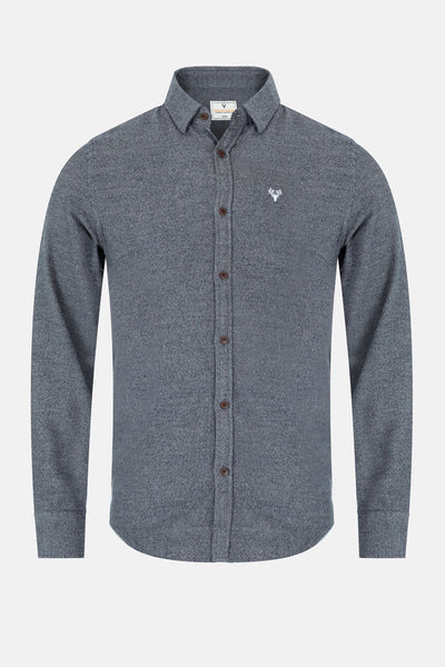 Men’s Zeki Brushed Shirt - Charcoal - Paraffin Store