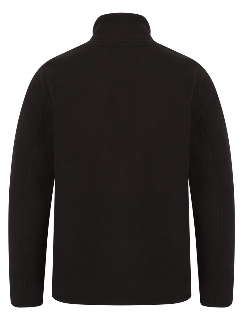 Paignton Men’s Full Zip Fleece Mid‑Layer – Black - Paraffin Store