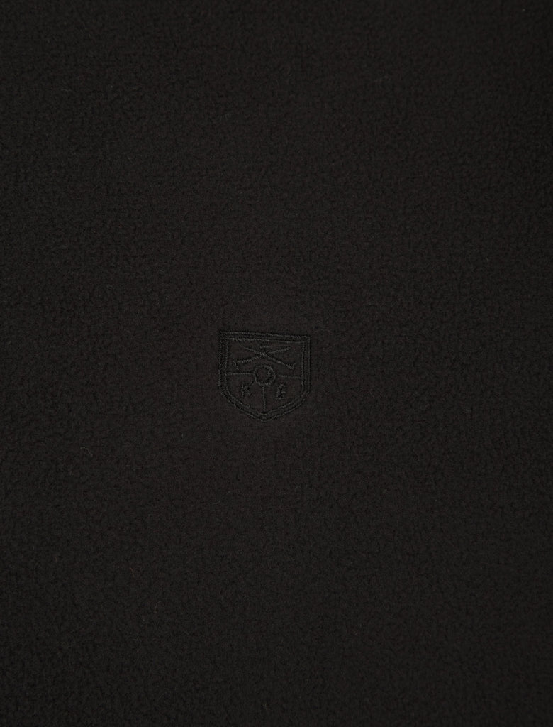 Paignton Men’s Full Zip Fleece Mid‑Layer – Black - Paraffin Store