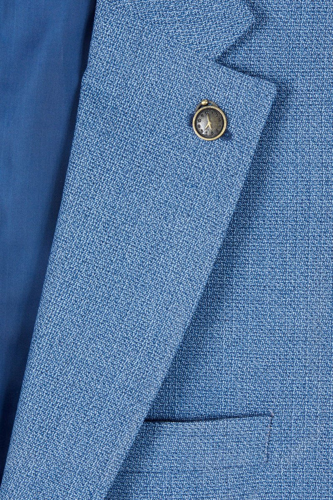 SAM | Blue Blazer | Tailored Fit Men’s Suit Jacket - Paraffin Store