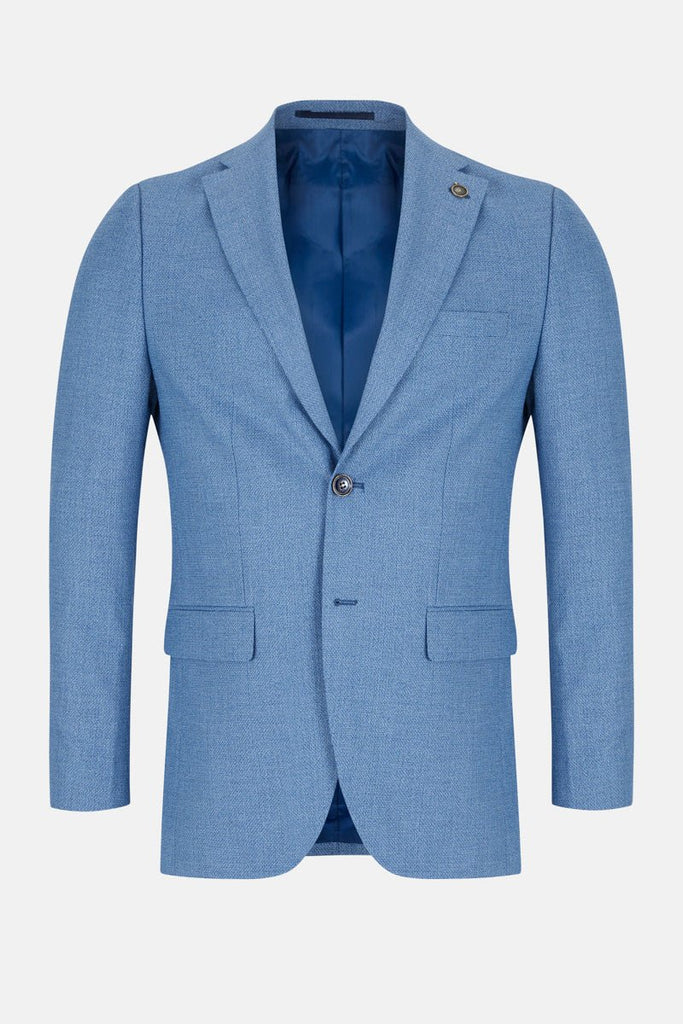 SAM | Blue Blazer | Tailored Fit Men’s Suit Jacket - Paraffin Store