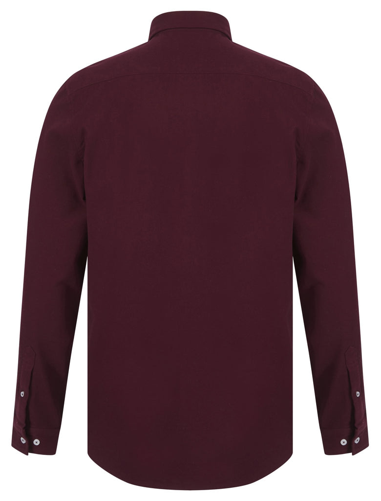 Shirt | Holkham | Burgundy - Paraffin Store