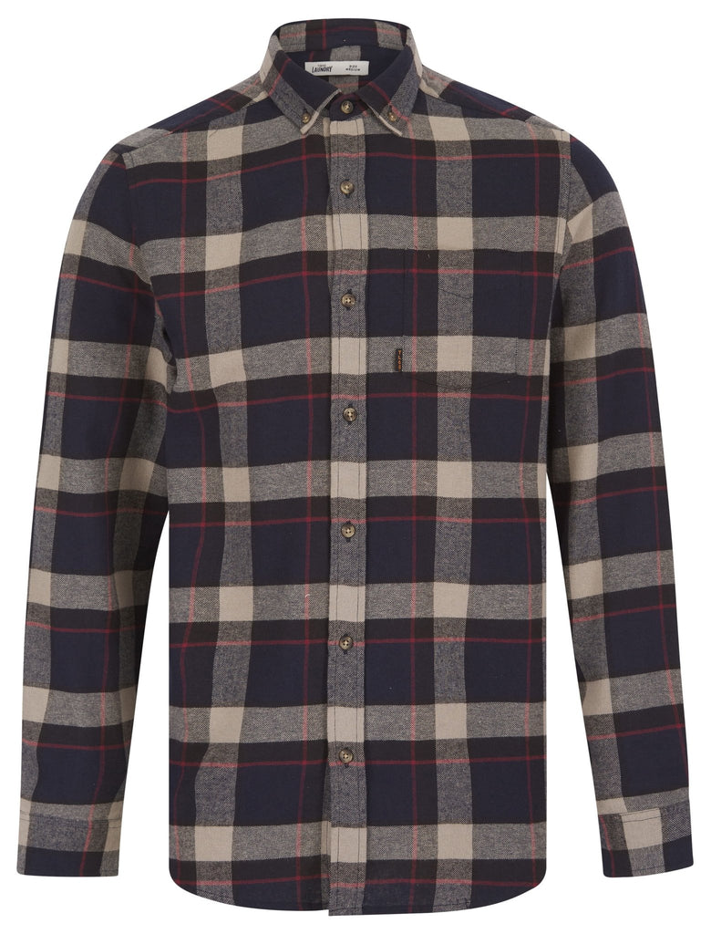 Shirt | Skilak | Navy - Paraffin Store