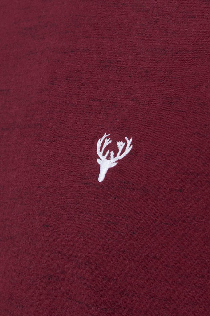T-Shirt | Romeo Tee | Burgundy Marl - Paraffin Store