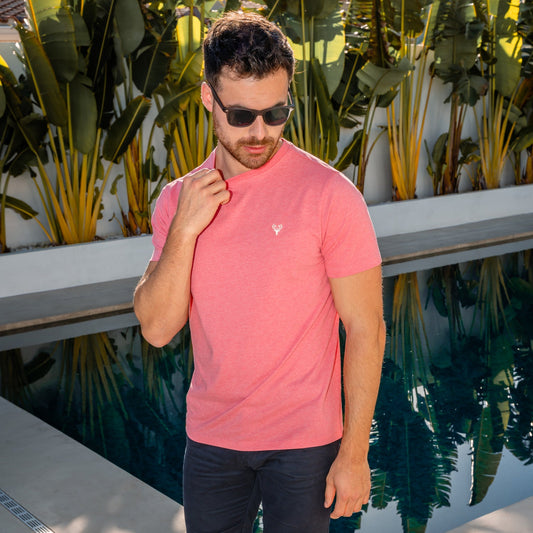 T-Shirt | Romeo Tee | Pink Marl - Paraffin Store