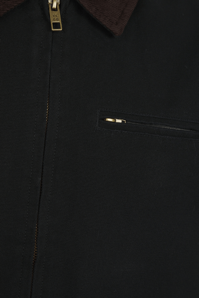 Tapko Canvas Casual Harrington Bomber Jacket – Black | Tokyo Laundry - Paraffin Store