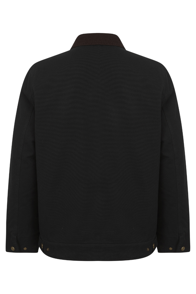 Tapko Canvas Casual Harrington Bomber Jacket – Black | Tokyo Laundry - Paraffin Store